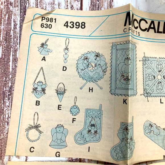 McCall’s #4398 A Country Angel Christmas Vintage Craft Patterns - Picture 7 of 15